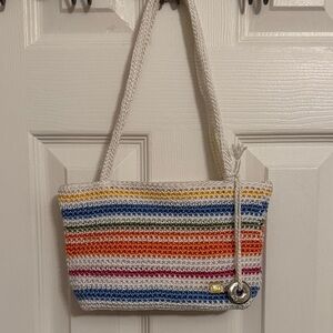 The SAK rainbow crochet handbag